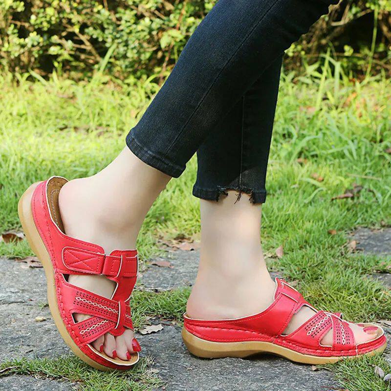 Мода снега сапоги 2023 summer women wedge sandals premium orthopedic open toe OTHER