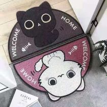 Semicircle Cartoon Animals Pvc Carpets Doormats Rugs For Hom