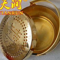 Large pure copper extra thick fire basin cage to warm hands and feet treasure chest stove prosperous plate bride dowry wedding celebration wedding supplies