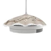 ceiling fan light dust cover round fan light anti dust accessories Gaib cloth art with fan