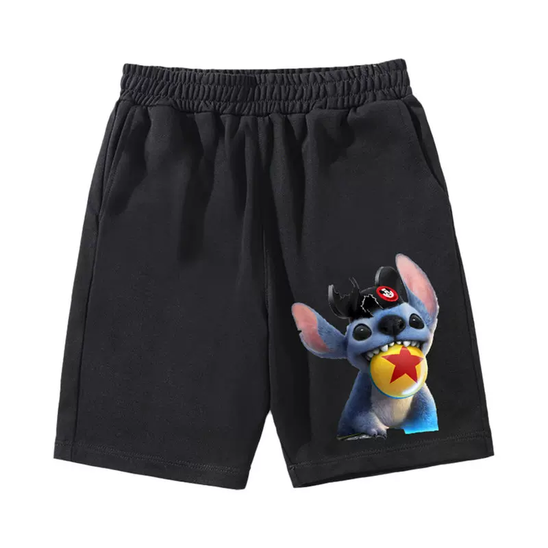 Stitch movie shorts men's pants five-quarter pants Lilo and Stitch thin loose summer style versatile