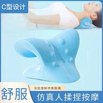(Upgraded section neck massage pillows) convenient for cervical spine gravity finger pressure neck pillow shoulder home pillow neck and neck reduction