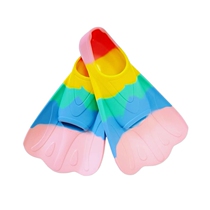 Foot Webbing Children Duck Frog Feet Webbing Silicone Diving Swimming _ Free New Short Professional Training Adults 2023 Special