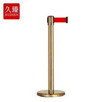 Jiuzhen YQJ150 stainless steel telescopic belt isolation pole queue with railing guardrail safety cordon concierge pole titanium
