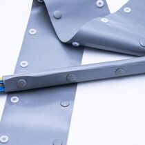 Junkiss PC model environmentally friendly flame retardant PVC button end with snap sleeve wire cable protective cover wrapped wire cloth bag