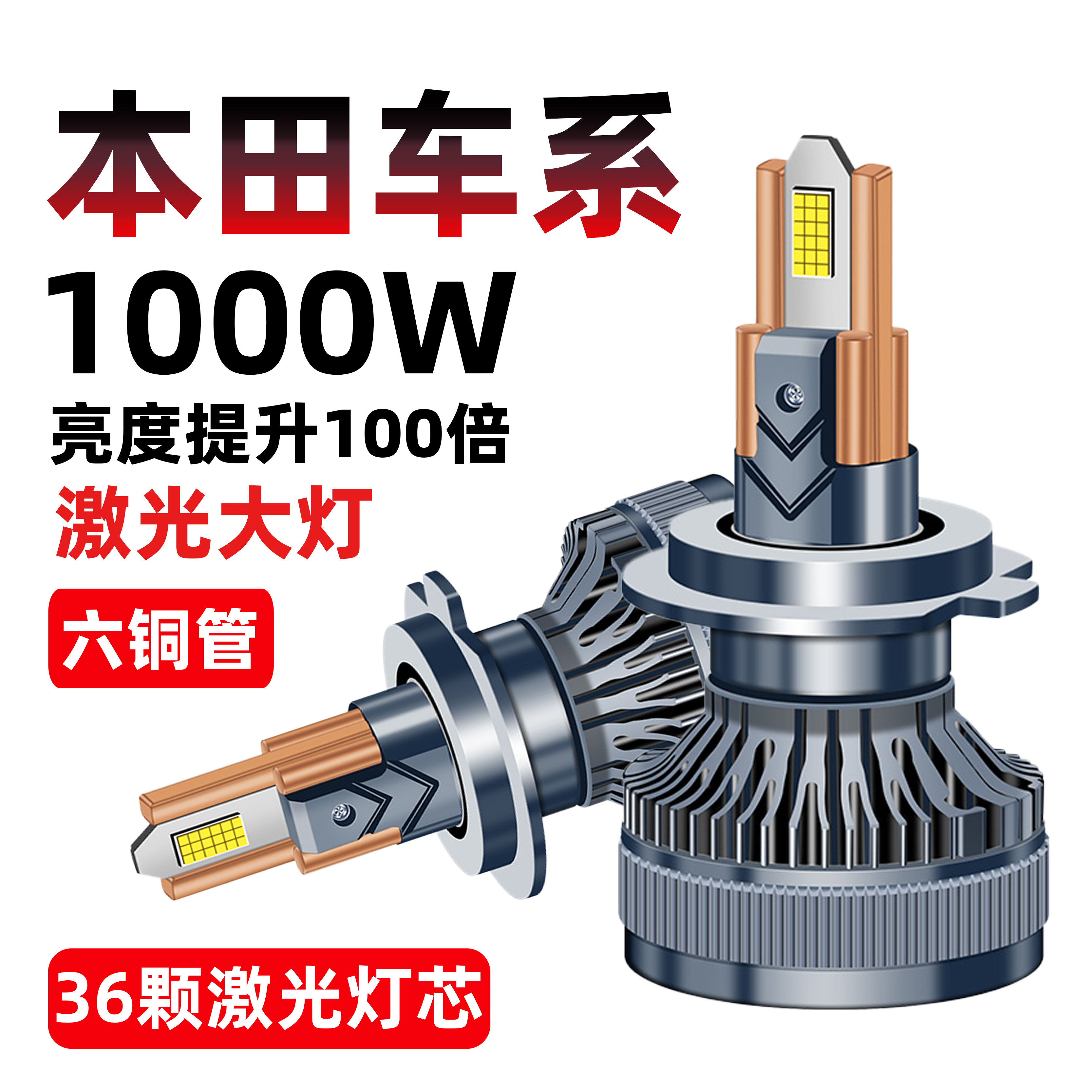 Suitable for Honda Civic, Accord, Vezel, Crv, Xrv, Crider, Odyssey, Fit, Ultra-Bright Spotlight Led Headlights