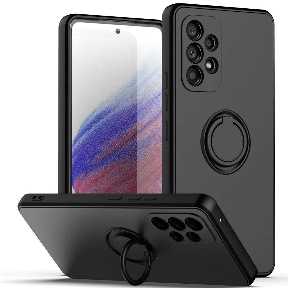 Ring Holder Silicone Case For Galaxy A50 A70 A71 A20 A3 A3 A3