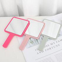 Convenient mirror single-sided hand-held mirror home beauty handle handle dormitory dressing mirror Qingmei processing
