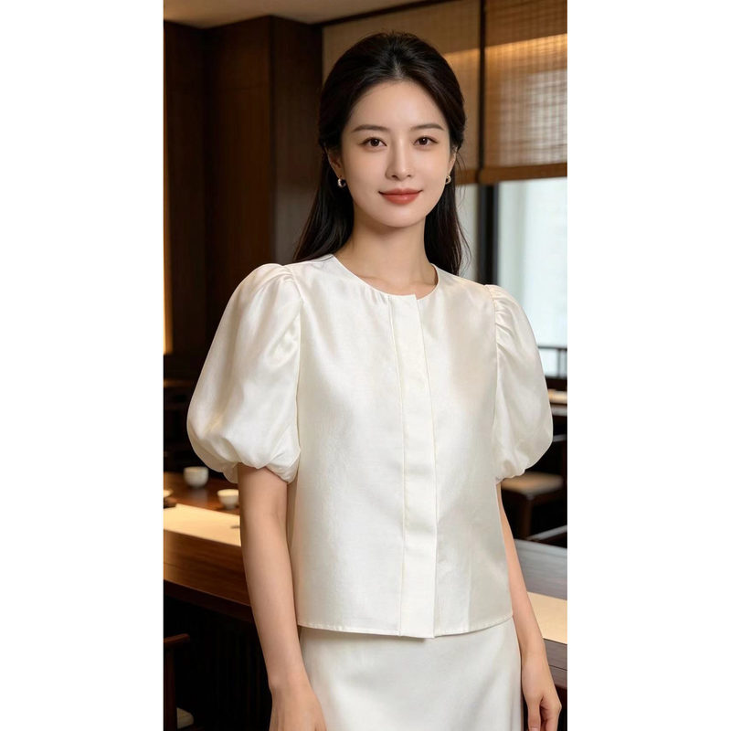 47% Wool 53% Silk Silk Wool Top Stylish Blouse High-Quality Nanyou Product 677 (No Returns or Exchanges) 47% Wool 53% Silk Silk Wool Top Stylish Blouse High-Quality Nanyou Product 677 (No Returns or Exchanges)