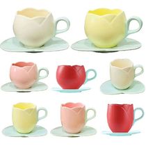 Tulip Ceramic Coffee Cup Multifunction with Saucer