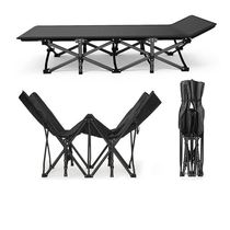 Single folding bed for adults portable thickened reinforced and sturdy for office use for resting and sleeping.