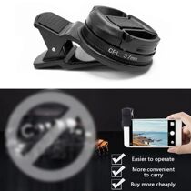 Phone Clip Circular Polarizer for iPhone CPL Filter Lens Re