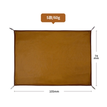 Douyin outdoor portable mini picnic mat pocket ground cloth double-sided waterproof light camping tent moisture-proof mat lawn
