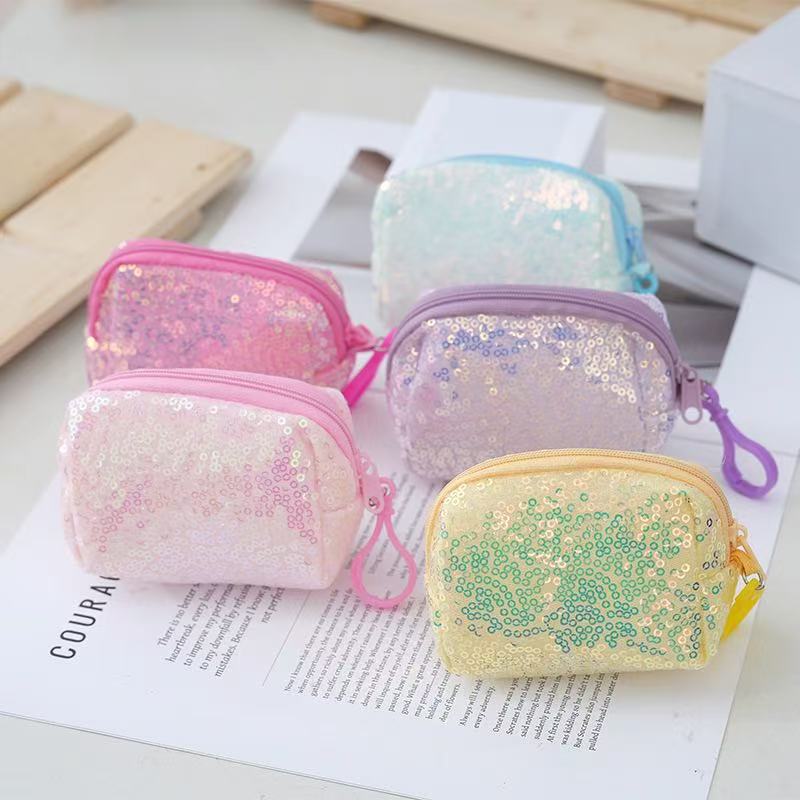 Colorful Laser Sequin Small Square Bag, Fish Scale Coin Purse, Mini Sequin Cosmetic Bag, Earphone Storage Bag, Card Holder Colorful Laser Sequin Small Square Bag, Fish Scale Coin Purse, Mini Sequin Cosmetic Bag, Earphone Storage Bag, Card Holder