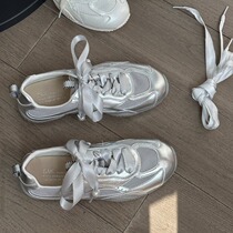 224 New Soft Leather Soft Sole Summer Moral Training Shoes for Women Breathable Flat Sole Non-Slip Cowhide Mesh Casual Sneakers