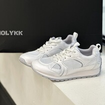 24 spring and summer single mesh summer sports shoes moral training shoes lightweight breathable mesh dad shoes flat bottom sports casual shoes trendy