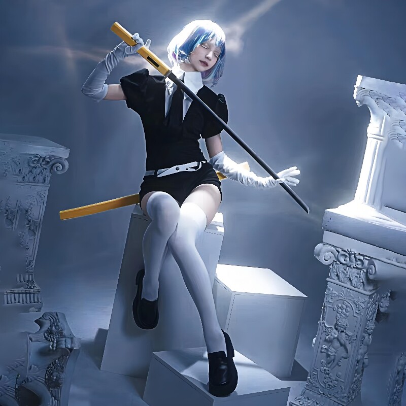 宝石之国cos服连体衣磷叶石南极石辰砂动漫萝莉服套装假发_Cosplay女装_淘宝游戏网