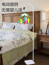Removable newborn crib rattle rotating fabric electric music multifunctional bedside rattle pendant
