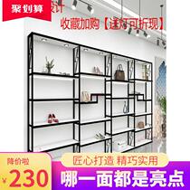 鞋店鞋架展示架童鞋店货架多层商场带灯货柜装修效果图片店铺商用