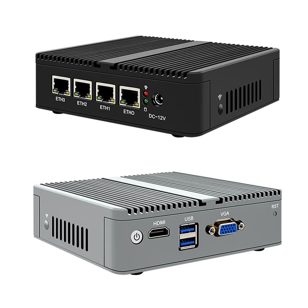 J4125 Fanless 2 5G Router Nano Mini PC 4 Intel i226 i225 2 5