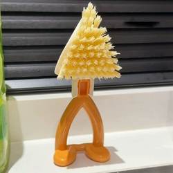 For Home Multifunctional Foldable Triangle Brush Dead Angle Gap Cleaning Brush Kitchen Stove Brush Narrow Slot Bathroom Sink Brush