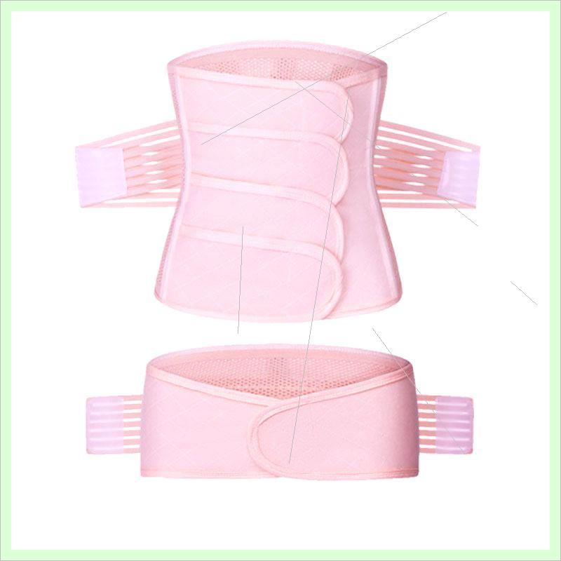 Postpartum closeout with breathable gauze beam belt Shunborn Caesarean section Maternity thin subsection of the month with large code beam belly band stretch-Taobao