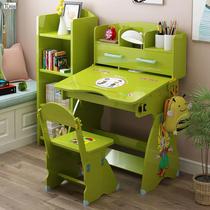 Childrens study table home desk writing table and chair set primary school student desk simple desk and chair lift combination