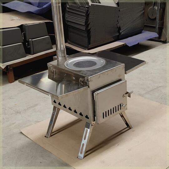 户外柴火炉子便携野餐装备野营用品多功能无烟折叠灶野炊炉具野外