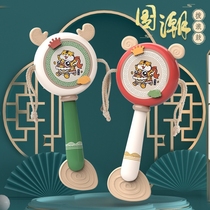 Rattle old-fashioned handmade small month old baby toy baby raises his head and crawls to guide the coaxing artifact to make the baby interact