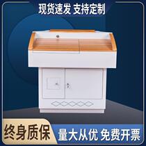 Multimedia podium steel multi-functional podium teacher teacher classroom school audio-visual education central control podium podium