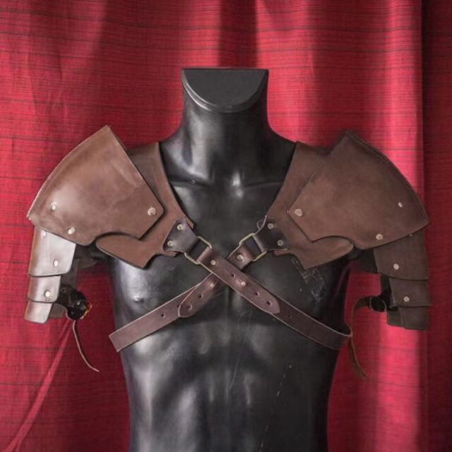 Retro Medieval Shoulder Armor, Renaissance Viking Knight Shoulder Armor, Cos Stage Performance Props Armor