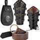 European medieval retro knight wristband, armband, retro waist bag, gloves, COS stage costume props