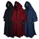 Medieval Cloak Hooded Magic Wizard Robe Guide Grim Reaper Role-Playing Halloween Cosplay Costume