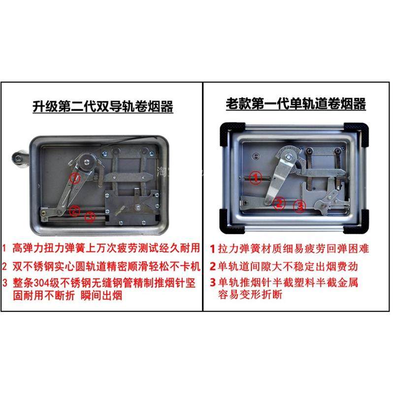 6.5mm Double Track Cigarette Rolling Machine Genuine Household Manual Cigarette Rolling Machine Cigarette Puller Cigarette Machine Rolling Machine