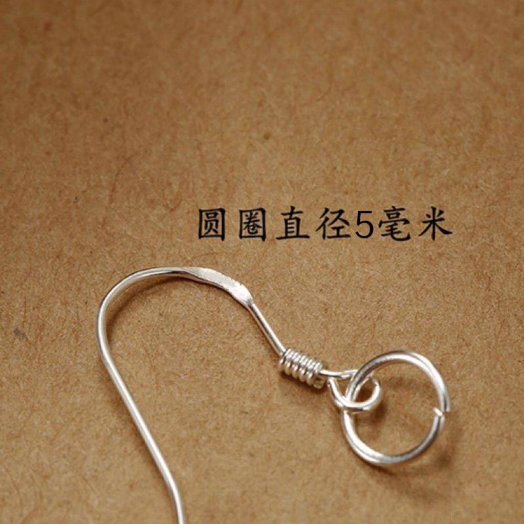 925スターリングシルバー製イヤーフック、イヤリング、イヤリングアクセサリー、DIYイヤリングクラフトキット100個入りパック