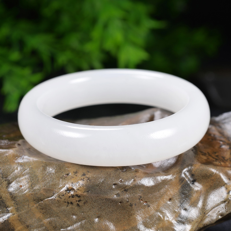 Xinjiang Hetian Jade Bracelet, White Jade Bracelet, Genuine White Jade Bracelet,  Natural Jade Bracelet