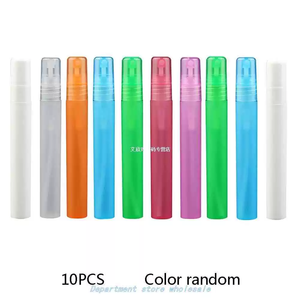 [10pcs 迷你便携可再填充10ml化妆品容器]