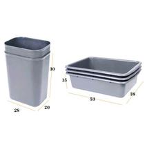 New disassembly and assembly of stainless steel five-bucket collection cart hotel plate trolley restaurant collection cart commercial collection cart