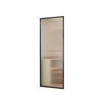 New minimalist light luxury tempered glass door custom bookcase wine cabinet glass door narrow edge aluminum alloy door cabinet manufacturer