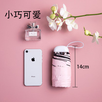 40% off ultra-small parasol black plastic sunscreen anti-UV sun umbrella ultra-light portable eye umbrella