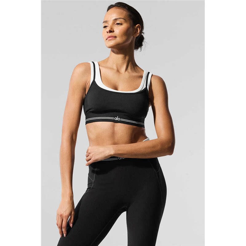 Alo Official Flagship Store Counter Genuine Product Same Style Casual Sports Yoga Two-Piece Bra and Skirt Pants Set