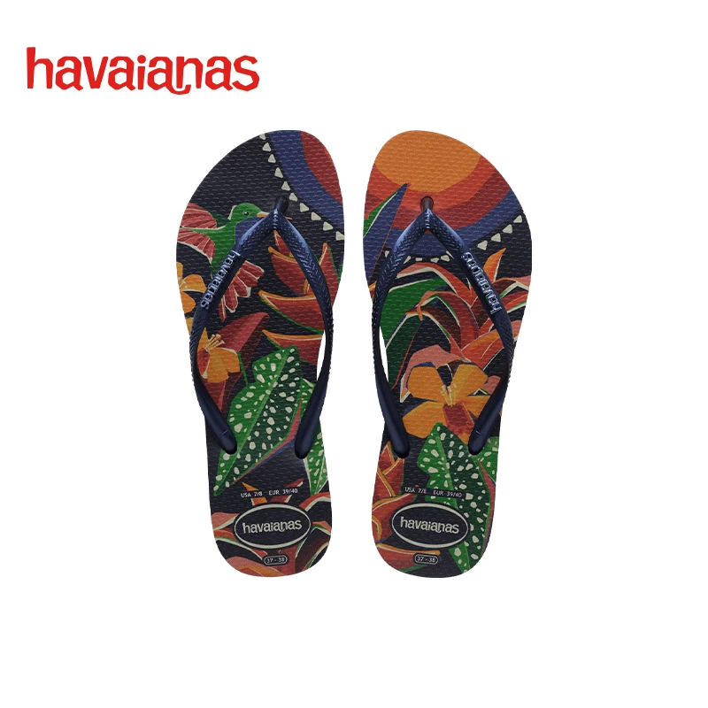 [Сниженная цена] Вьетнамки Havaianas однотонные сланцы для пар/партнёрский комплект