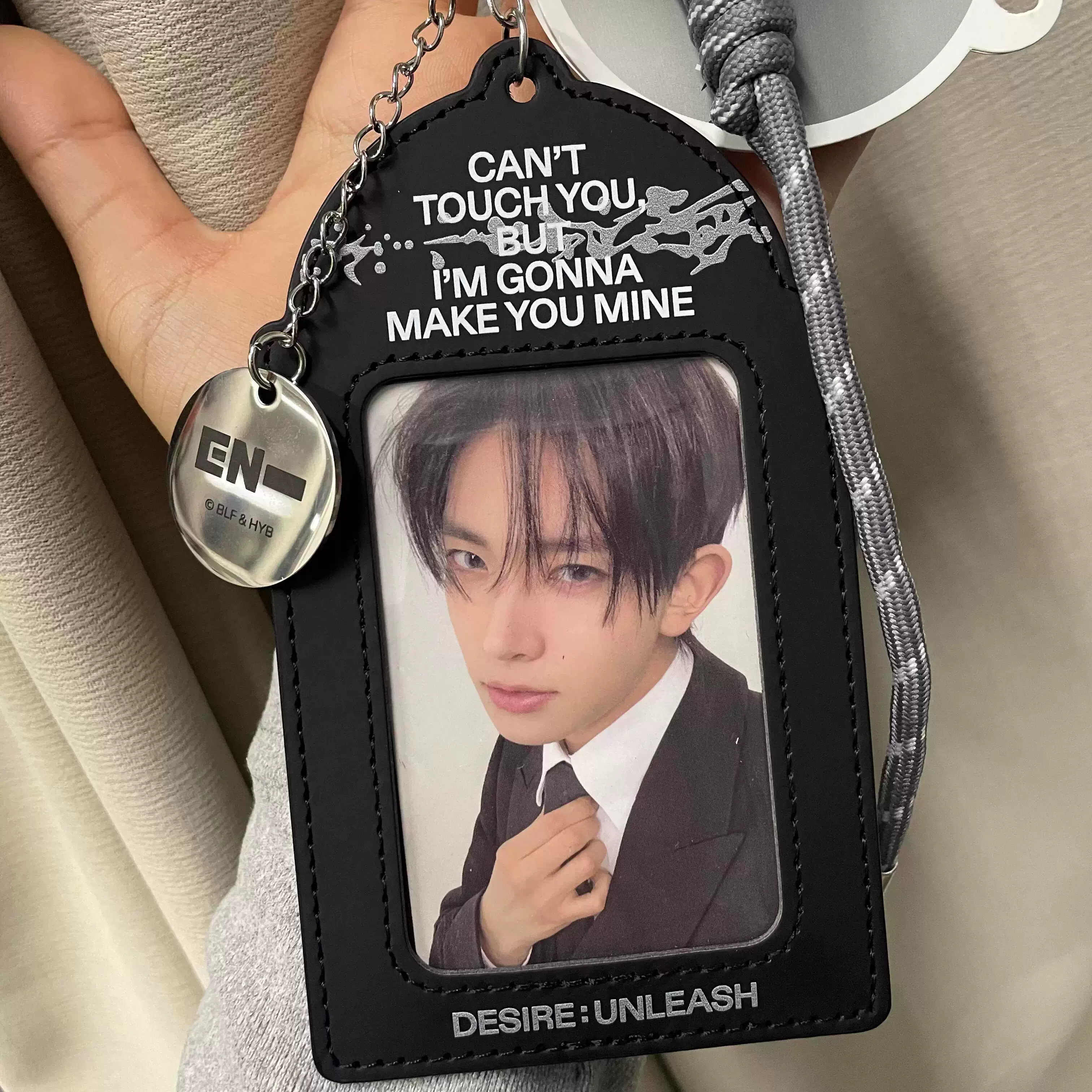 [enhypen3 Polaroid idol chasing mini card storage case backpack pendant]