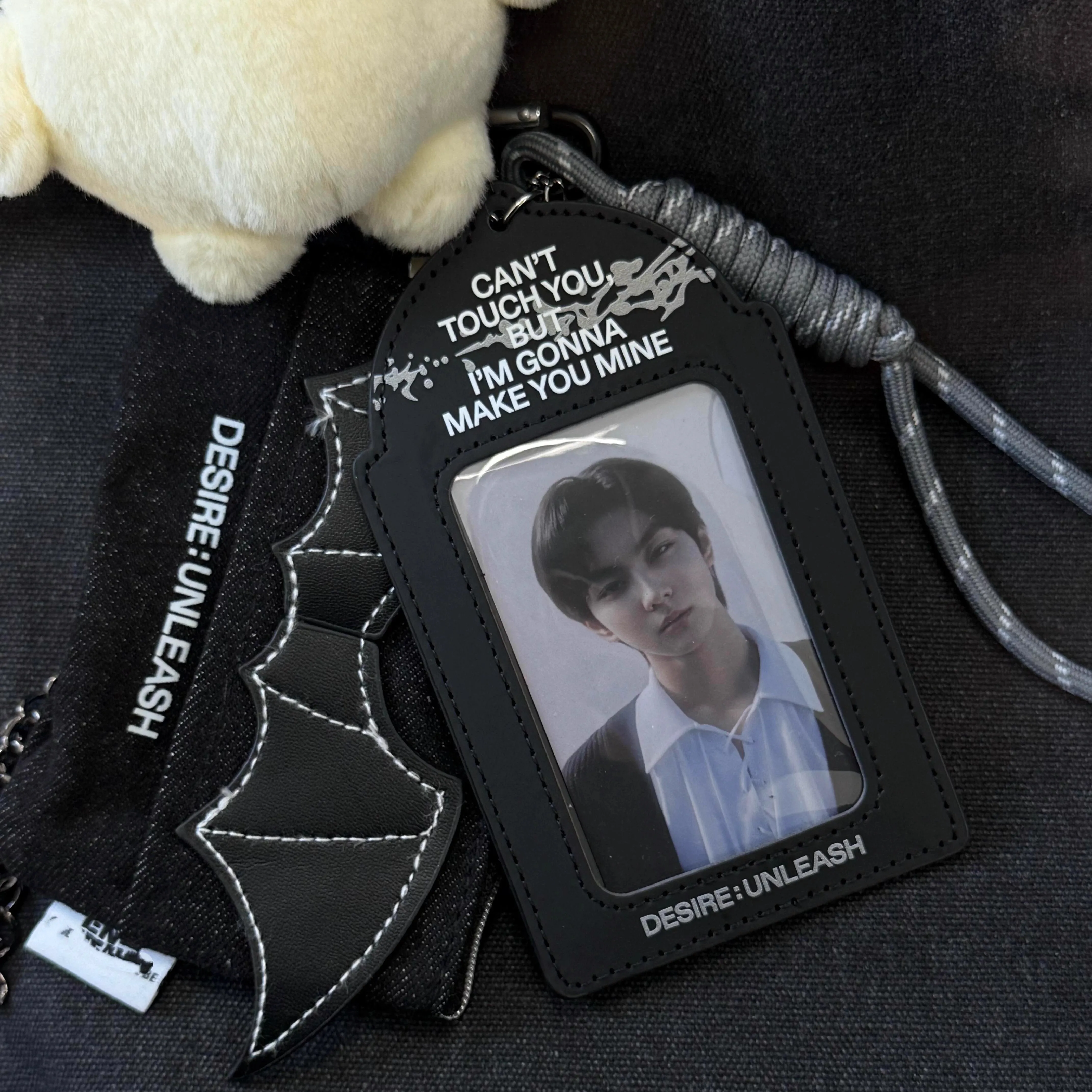 [enhypen3 Polaroid idol chasing mini card storage case backpack pendant]