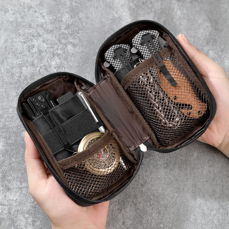 Multifunctional Storage Bag, Small Travel Bag, Accessory Bag, Portable Carry-On, Outdoor Coin and Document Bag, Edc Tactical