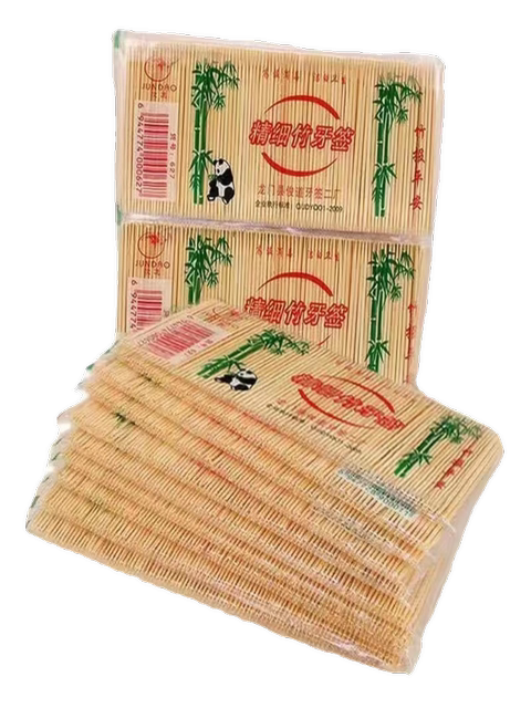 Fruit sign disposable home hotel restaurant hotel double-headed bamboo picking artifact fine toothpick