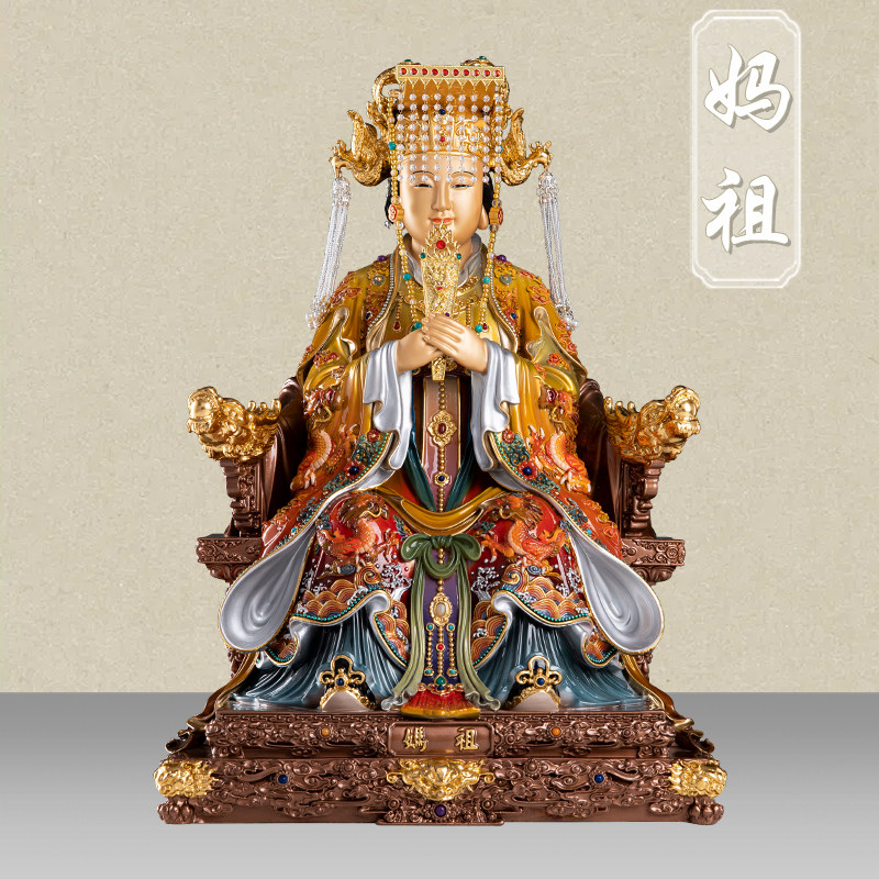 纯铜三清神像太上老君道德天尊元始天尊灵宝天尊三清道祖铜像摆件-淘宝