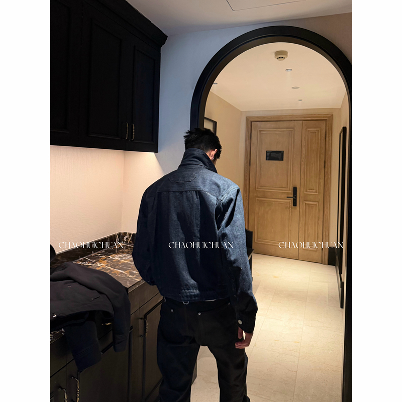 Super Stylish | Vintage Washed Denim Lapel Jacket, Heavy-Duty Denim Coat, Casual Jacket, Everyday Versatile
