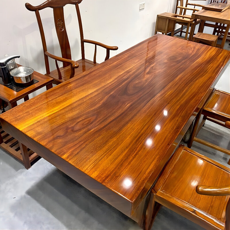 原木花梨茶桌面