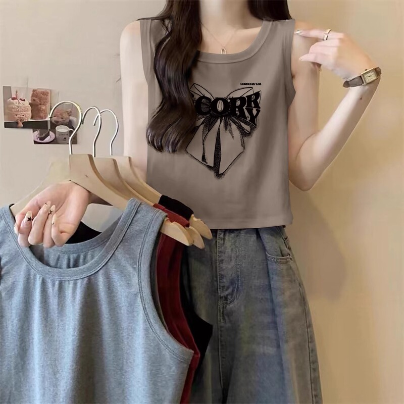 Mocha-Colored Square-Neck Camisole for Women, 2026 New Spring/Summer Style, Racerback Short Fitness Top, Pure Cotton Inner Wear Mocha-Colored Square-Neck Camisole for Women, 2026 New Spring/Summer Style, Racerback Short Fitness Top, Pure Cotton Inner Wear